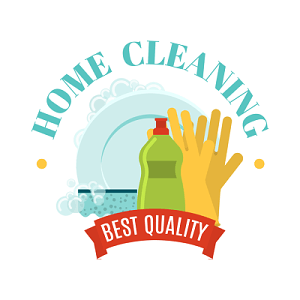 简约手绘彩色清洁工具标签 为家政服务注入清新活力